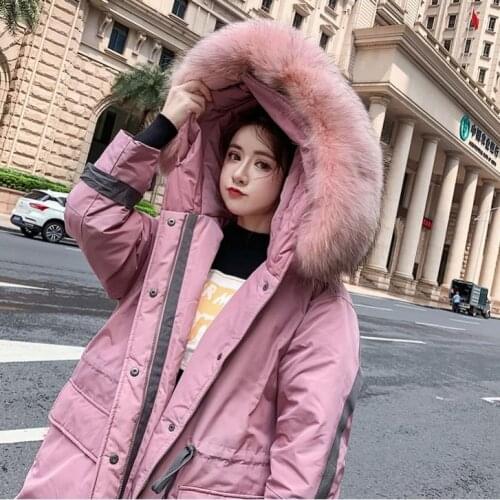 Bella Philosophy Women Winter Warm Down Jacket Cotton-padded Parkas Lady Korean Wear Pocket Thick Coat Female Harajuku Outwear