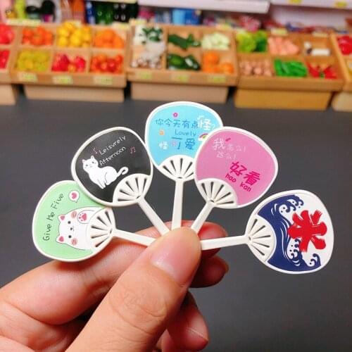 1:12 Dollhouse Miniature Summer Fan Dolls' Accessories Dollhouse Furniture For Dollhouse Decals New