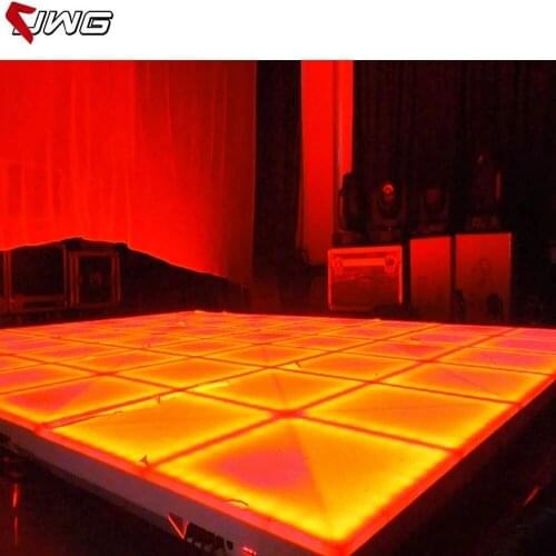 1m*1m RGB 50cmx50cm Stage KTV Bar Tempered Glass Dance Floor Colorful LED Light