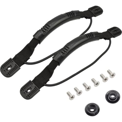 1Pair Plastic Side Mount Boat Carry Handle Hardware for Kayak Yacht Black