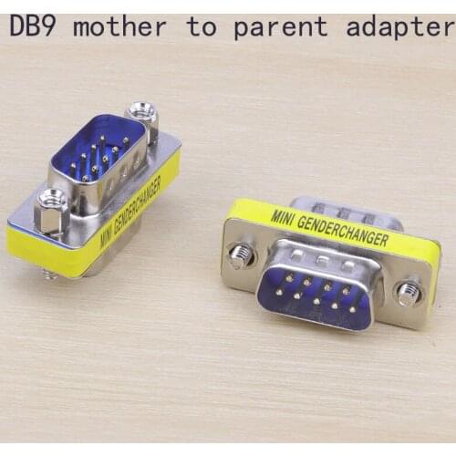 5PCS DB9 Male to Male serial port Adapter serial port cable Male converter adapter RS232 9Pin male to male Gender Changer