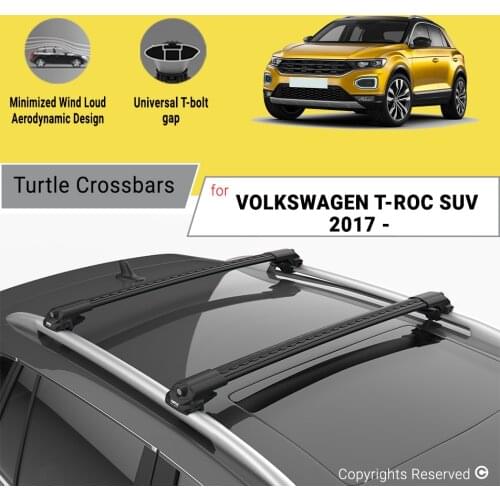 BARS FOR VOLKSWAGEN T-ROC 2017 ON ALUMINUM ALLOY SIDEBARS CAR ROOF RACK LUGGAGE CARRIER CROSSBAR
