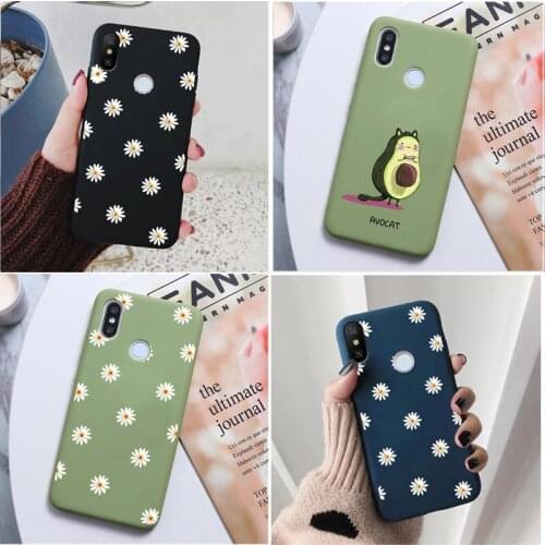 Daisy Floral Avocado Case For Samsung Galaxy AA51 A71 A21S A31 A41 A10 A20 A30S A30 A50 A40 A70 A80 Note 9 10 S20 S10 Plus Cover
