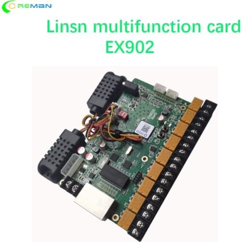 LED Display control card Linsn multifunction card EX902 supports brightness,temperature detection and audio sensor LINSN RV908