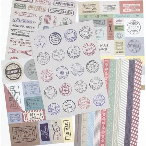 KSCRAFT Lovely Postmark Set stickers for Scrapbooking DIY Projects/Photo Album/Card Making Crafts