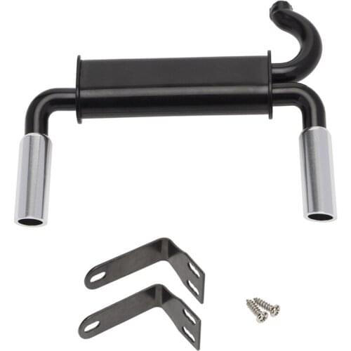 Metal Exhaust Pipe Tailpipe for 1/10 RC Crawler Car Traxxas TRX4 Axial SCX10 90046 Decoration Simulation Parts