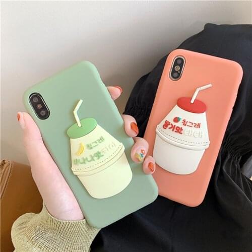 Milk Bottle Phone Case For Samsung Galaxy S6 S7 Edge S8 S9 S10e S10 S20 FE Note 8 9 10 20 Plus Ultra Lite 5G Soft Silicone Cover