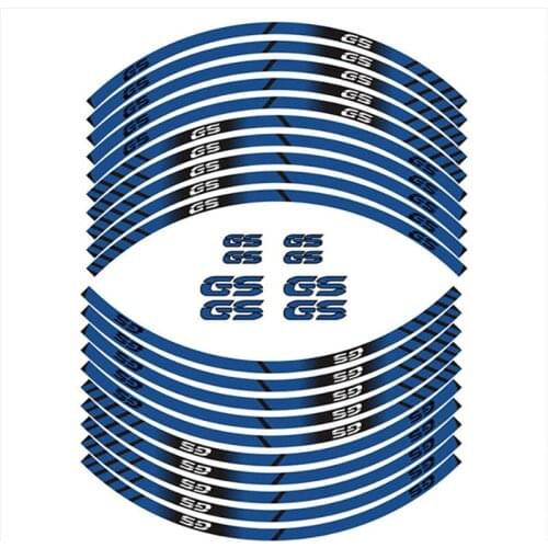 Motorcycle For BMW GS gs With Logo Wheel Stickers Rim Reflective Decoration Moto Protection Decals Sticker Fit Set Accessories