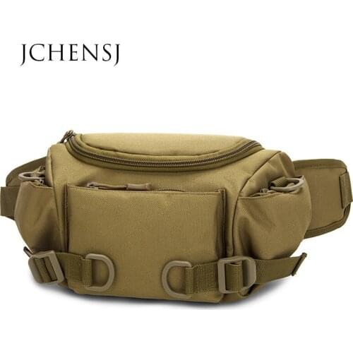 JCHENSJ Mens Waist Bag Shoulder Bag Large Capacity Tactical Belt Bag For Men 5 Pocket Outdoor Sporting Male Fanny Pack