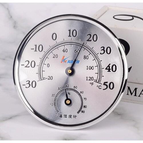 Wall-mounted Thermometer Hygrometer ℃/℉ Household Indoor Temperature Monitor Humidity Meter No-battery-needed Mechanical
