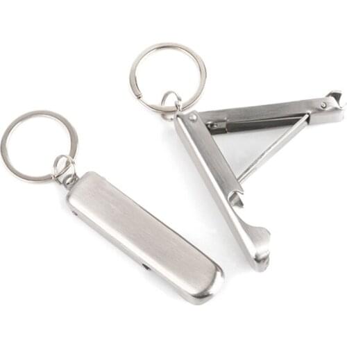 Stainless steel Fold Nipper Trimmer Trim Manicure Nail Clipper Cutter Pocket Outdoor Camp Multi Tool Keyring Keychain EDC