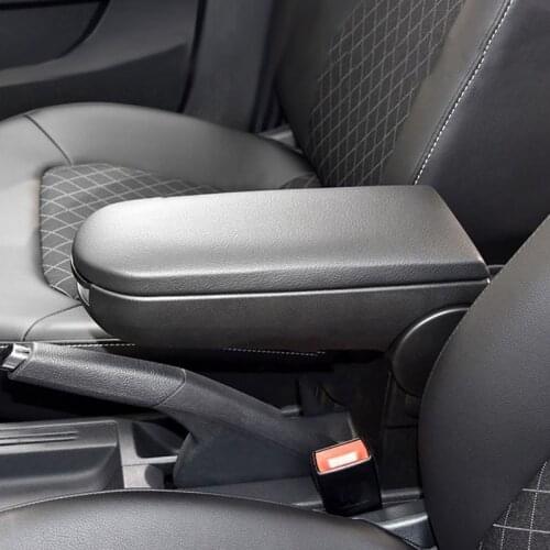Armrest Latch Cover For Skoda Octavia Fabia Roomster Rapid Center Console Arm Rest Storage Box Lid Cover Car Pad