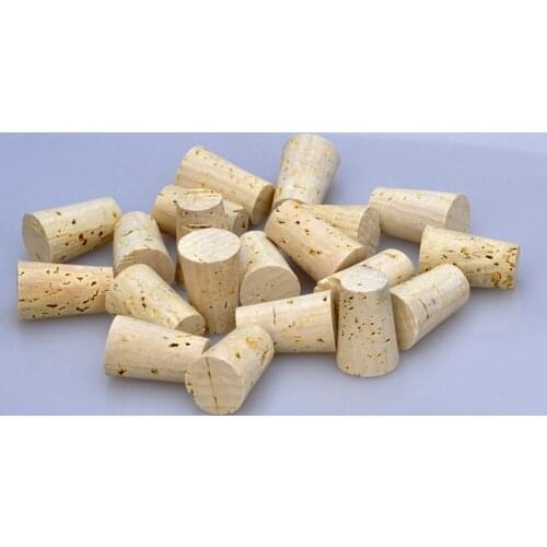 Packing material Natural cork bottle stopper conical head sealing bottles of wine stopper 22mm*32mm