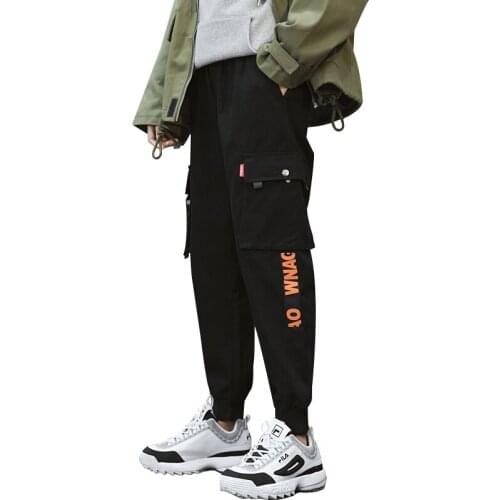 Hip Hop Cargo Pants Men Streetwear Fashion Joggers Sweatpants Casual Harem Trousers AutumnHarajuku Tide Clothing