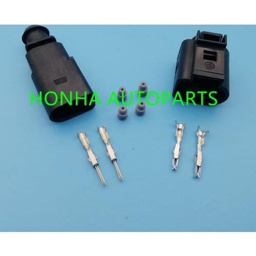 1pcs 2 Pin 1.5mm 1J0973802/1J0973702 Auto Temp sensor plug deflation valve connector waterproof Electrical Wire connectors
