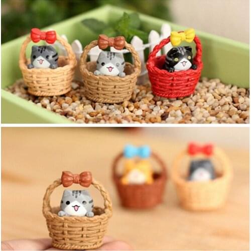 1Pcs japanese anime children figure world Mini Cheese cat miniature figurines toys cute lovely Model Kids Toys Gift