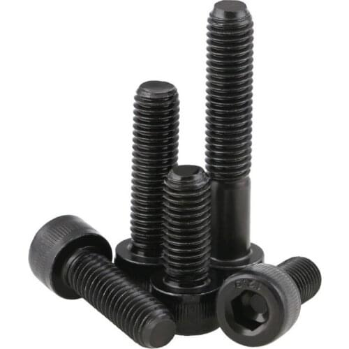 2PCS M16 M18 M20 DIN912 12.9 Grade Alloy Steel Allen Hex Socket Cap Head Black Screw Bolt Furniture Fastener