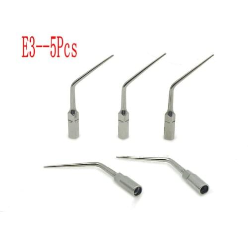 5 Dental Ultrasonic Piezo Scaler Handpiece Endo Tips fit EMS Woodpecker E3