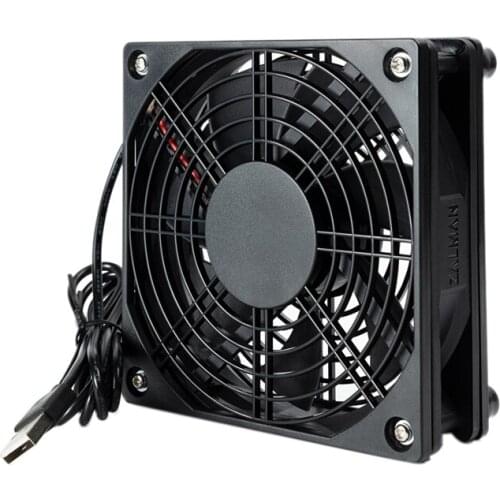 5V USB Cooling Fan 120X120X25mm DIY Silent Fan Is A Small Fan Suitable for Computer Case/Router Cooling,2PCS