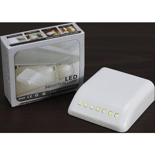 7 LED PIR LED Motion Sensor Light Cupboard Wardrobe Bed Lamp LED Under Cabinet Night Light For Closet Stairs Kitchen White Light