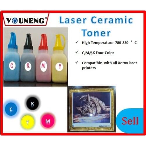 800 degree high temperature color ceramic toner powder Compatible For Ricoh and Xerox model vitrotype Print