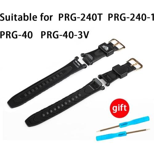 New Arrival Watch Accessories 16mm Watch Band For PRG-240 MenS Sports Waterproof Resin Watch Strap