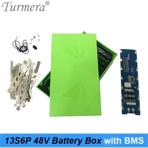 48V E-bike Lithium Battery Case with 20A Balance BMS Include Nickel and Holder For 13S6P 18650 Electric Bike Battery Use Turmera