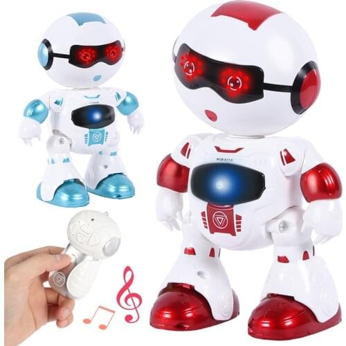 Intelligent Remote Control Robot Head Touch Sensing Function Dancing Singing Action LED light Eyes RC Toy Boys Birthday Gifts
