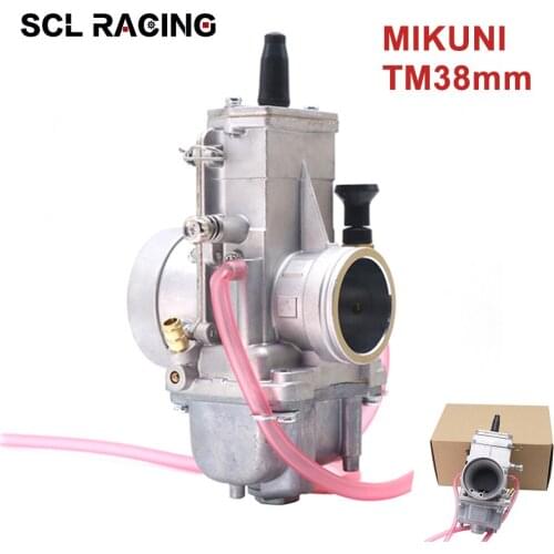 SCL Racing 1PC New 38mm Motorcycle Carburetor Mikuni TM38 Flat Slide Carb For YAMAHA HONDA CR250 KAWASAKI ATV Motorbike