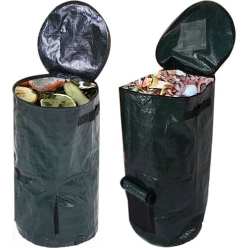 2Pc Organic Compost Bag Fruit Kitchen Waste Collector Storage Disposal Compost Machine Garden Trash Can