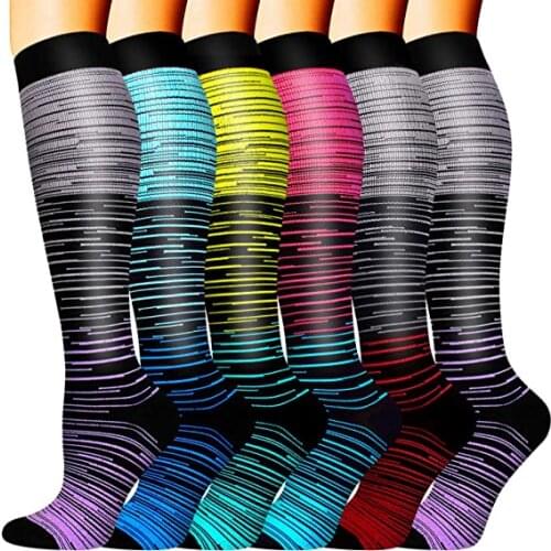 Compression Socks New Running Women & Men Stockings Best For Medical Nursing Travel Flight Hiking Socks Recovery Fitness Socks