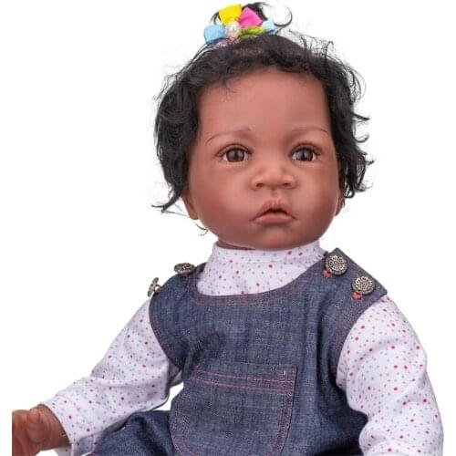 24inch Interactive Toy Realistic Newborn Dolls Soft Silicone Stuffed Doll with Feeding Bottle Pacifier Doll