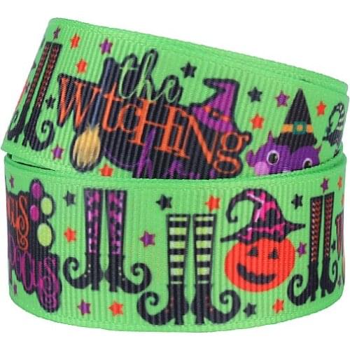 Halloween Ribbon - Pumpkin Ribbon - Cat - Moon - Crafting - Scrapbooking