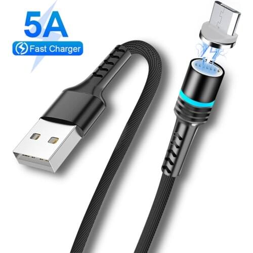 Magnetic Cable Micro Usb Cable For iPhone 11 12 Usb Type C 5A Fast Charging Adapter Magnet Charger Wire For Samsung Xiaomi Cord