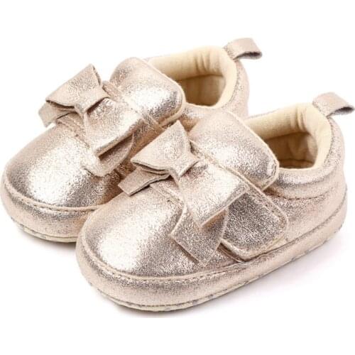 Autumn Baby Girls Shoes Bowknot Design Anti-Slip Toddler Soft Soled Casual Walking Shoes 2021