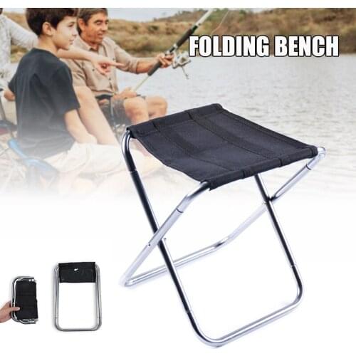 Hot Folding Portable Camping Stool Mini Lightweight Sturdy Collapsible Chair for Adults Fishing Hiking with Carry Bag