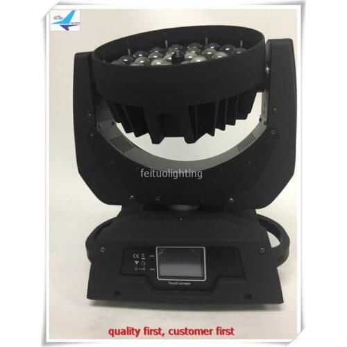 Professional 36x18w rgbwa uv 6 in 1 led Moving Head Fixture with Variable Motorized Zoom