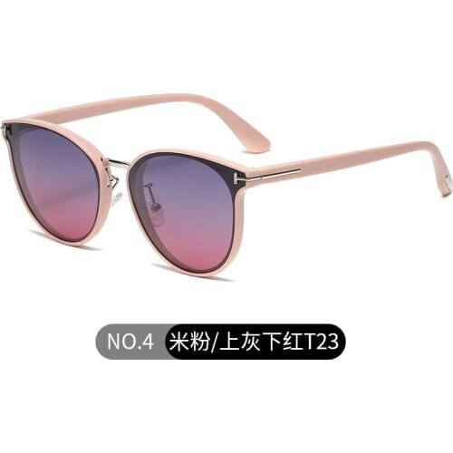 Cat eye polarized tom ford logo sunglasses women men 2021 brand designer trendy beach glasses vintage oculos de sol feminino