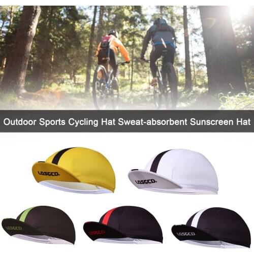 Outdoor Sports Cycling Hat Bike Wear Hats Breathable Bicycle Caps Adjustable Size Elastic Sweat-absorbent Sunscreen Hat