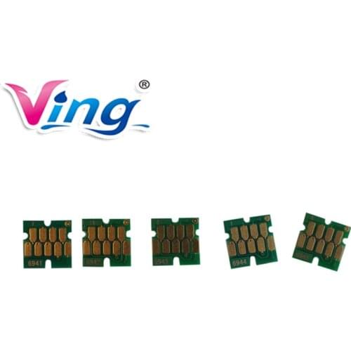 Generic One-time Chip for Epson SureColor T3000 / T5000 / T7000 Refilling Cartridge - 5pcs/set (KCMY MK)