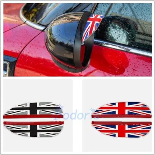 For BMW Mini Cooper Countryman One Clubman F55 F56 Rear View Rain Eyebrow Weatherstrip Auto Mirror Rain Shield Shade Guard