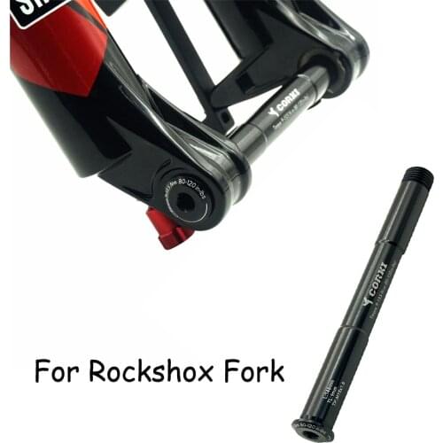 Bicycle Front Hubs Tube Shaft MTB Road Bike Quick Release Thru Axle Skewers For Rockshox Fork TP M15x1.5 Fork axel Thru