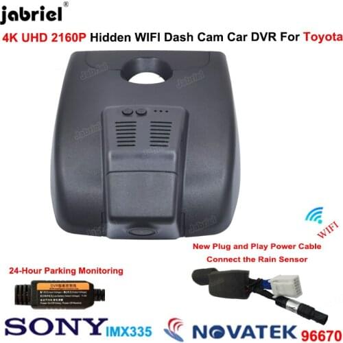 4K Wifi Dash Cam Car Camera DVR Recorder For Toyota Corolla L LE SE XSE XLE E210 For Toyota Auris Levin E210 2018 2019 2020 2021