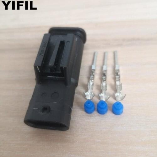 2/5/10/20/50pcs/lot 3 Pin/Way Male Reversal Radar Electric Eye Probe Plug Connector 872-658-521 For VW Golf 6 Passat Touran Audi
