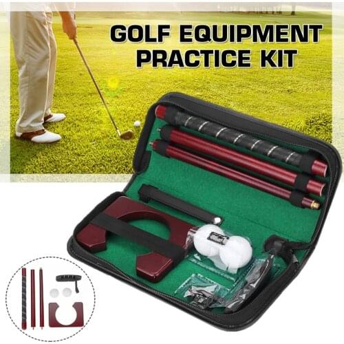 3 In 1 Golf Putter Set Mini Golf Equipment Training Aids with Detachable Putter Ball For Indoor Outdoor Golf Trainer Kit