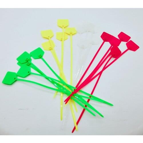 50pcs/4*220mm Ny lon Cable Ties tag labels Plastic Cable Ties markers Cable Tag self-locking Zip Ties