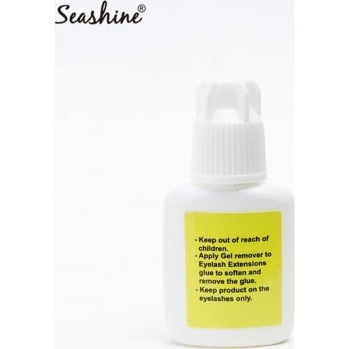 Seashine 5 10 15ml Black Gule Eyebrow Eyelashes Extension Glue Individual False Eyelashes Glue Adhesive Flexible Fast Drying