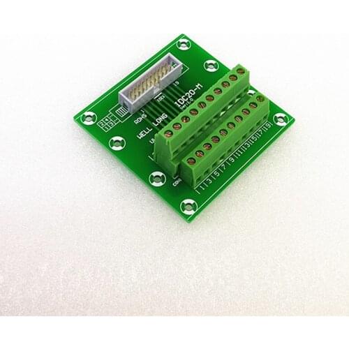 DC3 20P 2x10Pins Header Breakout Board, Terminal Block, Connector
