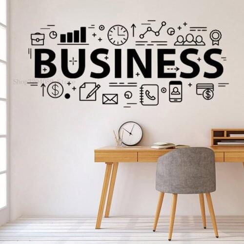 Creative Business Wall Decal Vinyl Office Interior Decor Motivation Art Sticker Teamwork Decals Modern Removable Wallpaper CN262