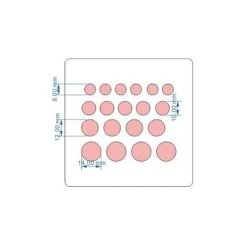 Circle die 8mm 10mm 12mm 14mm